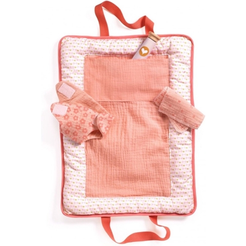 Djeco Poppentoebehoren - Luiertas - Roze Piek - Djeco - OneSize - Poppentoebehoren