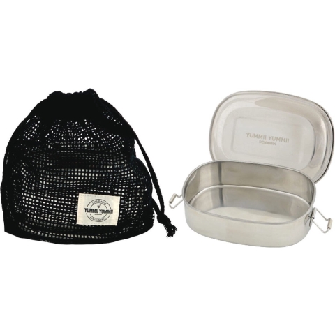 Yummii Yummii Bento Small - 1 kamer - Roestvrij Staal - Yummii Yummii - OneSize - Brooddoos
