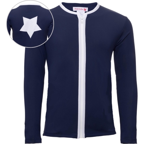 Petit Crabe Zwemtop - Etoile - UV50+ - Navy - Petit Crabe - 1-2 jaar (80-92) - Badmode