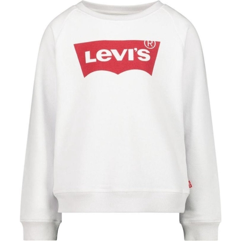 Levis Sweatshirt - Vleermuisvleugel - Wit m. Logo - Levis - 16 jaar (176) - Sweatshirt