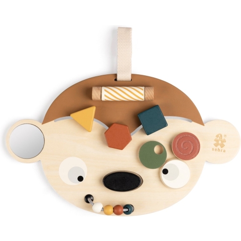 Sebra Activiteitenspeelgoed - Hout - Maci de aap - Sebra - OneSize - Activiteitenspeelgoed
