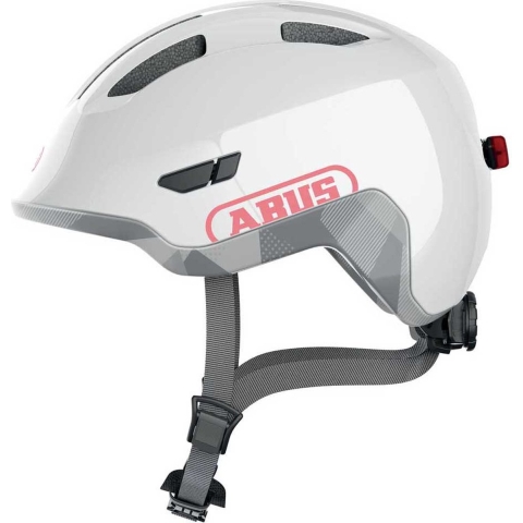 Abus Fietshelm - Smiley 3,0 Ace LED - Glanzend White - Abus - 50-54 cm - Fietshelm
