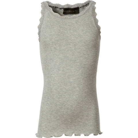 Rosemunde Top - Lang - Zijde/Katoen - Grijs Gevlekt - Rosemunde - 12 jaar (152) - T-Shirt