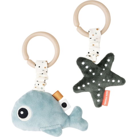 Done by Deer Hangspeeltje - 2-pack - Wally - Blauw - Done by Deer - OneSize - Hangspeeltje