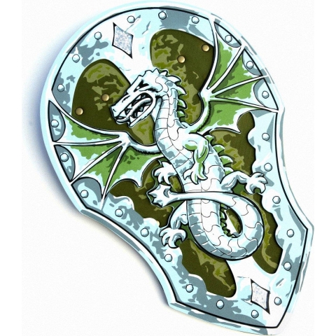 Liontouch Kostuum - Drakenschild - Groen - Liontouch - OneSize - Kostuum