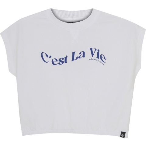 Indiaas Blue Jeans T-Shirt - Breed bijgesneden - Bright White m. - Indian Blue Jeans - 10 jaar (140) - T-Shirt