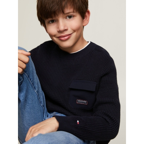 Tommy Hilfiger Blouse - Hulpprogramma - Desert Wolk - Tommy Hilfiger - 10 jaar (140) - Blouse