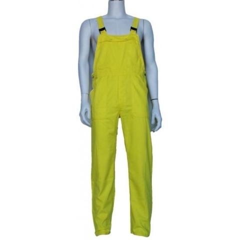 Carnaval verkleed tuinbroek voor kinderen - geel 116 (5-6 jaar) -