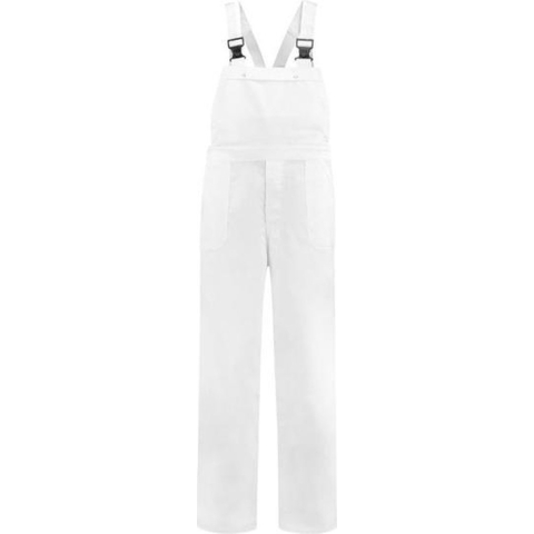 Carnaval verkleed tuinbroek voor volwassenen - wit - werk overall M -