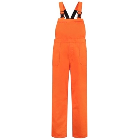 Carnaval verkleed tuinbroek voor kinderen - oranje 164 -