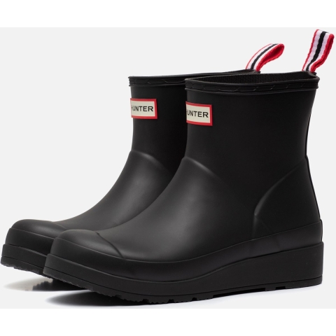 Hunter Regenlaarzen - Play Short Wellington - Zwart - Hunter - 37 - Regenlaarzen