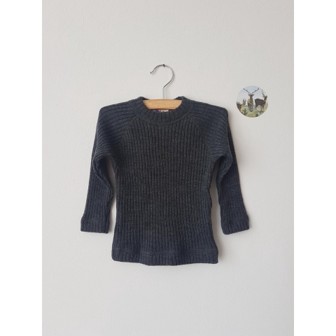 Joha Blouse - Wol - Antraciet Grijs - Joha - 90 - Blouse