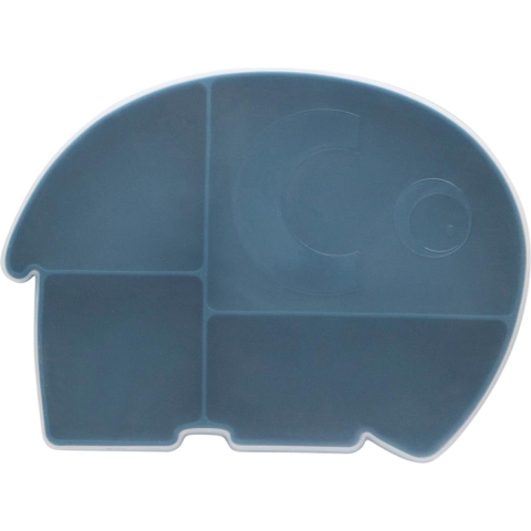 Sebra Borden m. Deksel - Silicone - Fanto - Nordic Blue - Sebra - OneSize - Borden