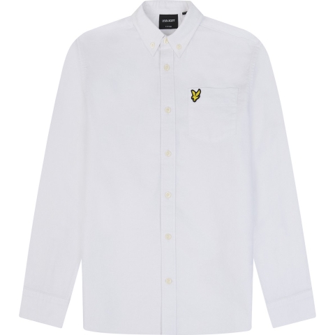 Lyle & Scott Overhemd - Wit - Lyle & Scott - 10-11 jaar (140-146) - Overhemd