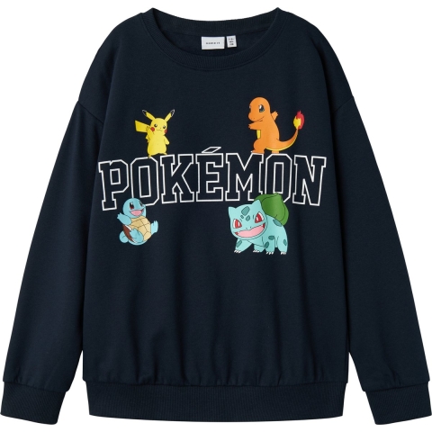 Name It Sweatshirt - Noos - NkmDag Pokémon - Dark Sapphire m. Pr - Name It - 11-12 jaar (146-152) - Sweatshirt
