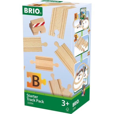 BRIO Wereld Starterpack Rails - 13 Onderdelen - Hout 33394 - BRIO - OneSize - Trein