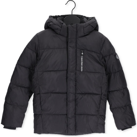 Calvin Klein Gevoerde Jas - Essential Puffer - CK Black - Calvin Klein - 10 jaar (140) - Donsjack