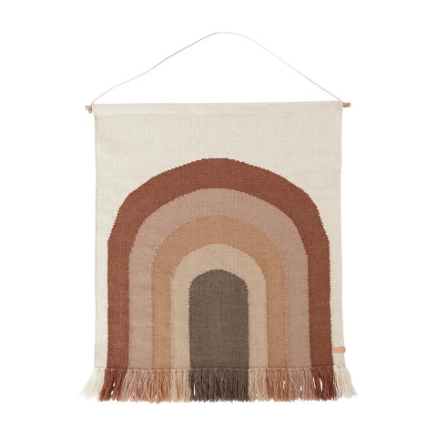 OYOY Wandtapijt - 124x100 cm - Follow The Rainbow - Choko - OYOY - OneSize - Deken