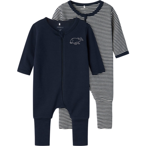 Name It Pyjamapak - Noos - NbnNachtpak - 2-pack - Dark Sapphire - Name It - 1½ jaar (86) - Pyjamapak