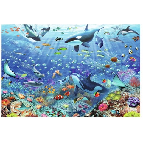 Ravensburger Puzzel - 3000 Bakstenen - Onder water - Ravensburger - OneSize - Puzzel