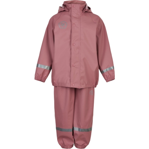 Color Kids Regenkleding m. Bretellen - PU - Oud Rose - Color Kids - 1½ jaar (86) - Regenkleding
