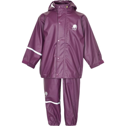 CeLaVi Regenkleding - PU - Donkerpaars - CeLaVi - 140 - Regenkleding