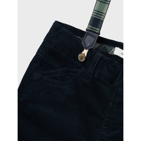 Name It Broek m. Bretellen - NmmRyan - Dark Sapphire - Name It - 3 jaar (98) - Broeken - Katoen