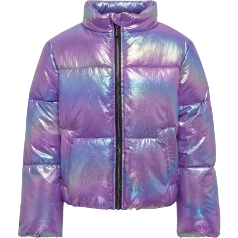 Kids Only Gevoerde Jas - KogCeline - Purple Weelde/Metallic - Kids Only - 13 jaar (158) - Donsjack