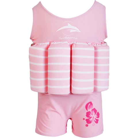 Konfidence Badpak - UV40+ - Roze/Breton - Konfidence - 2-3 jaar (92-98) - Zwemvest