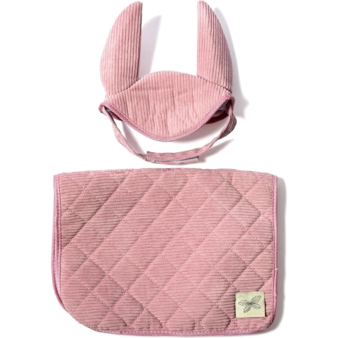 By Astrup Zadeldekjes voor lastpaarden - Corduroy - Roze - by ASTRUP - OneSize - Toebehoren