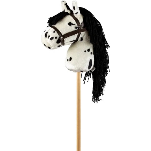 By Astrup Hobbypaard - 68 cm - Wit m. Stippen - by ASTRUP - OneSize - Speelgoed