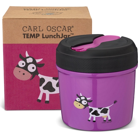 Carl Oscar Thermo Lunchbox - 0,5 l - Purple Koe - Carl Oscar - OneSize - Brooddoos