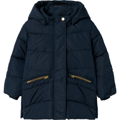 Name It Gevoerde Jas - Lang - NmfMemo - Dark Sapphire - Name It - 2 jaar (92) - Donsjack