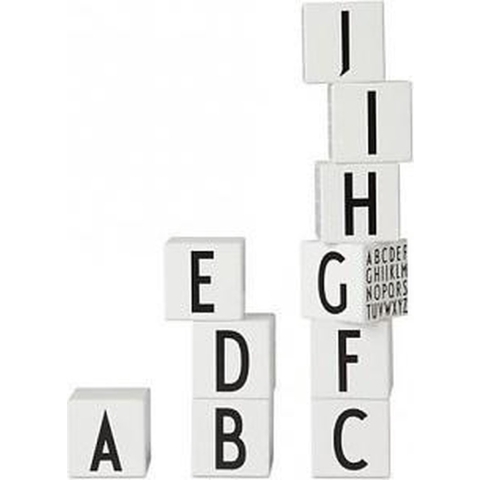 Design Letters Stapelblokken - A-Z - Wit m. Alfabet - Design Letters - OneSize - Blokken