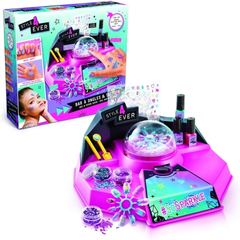 Style 4 Ever Glitter Nagel- en tattoosalon - Style 4 Ever - OneSize - Creatieve Speelset