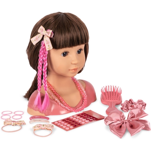 Konges Sløjd Poppenhoofd m. Accessoires - Stella - Konges Sløjd - OneSize - Pop