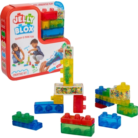 Jelly Blox Bouwblokken - 20 Onderdelen - Creatief Set - Jelly Blox - OneSize - Blokken