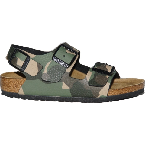 Birkenstock Sandalen - Milano Kinder - Desert Bodem/Camo Khaki - Birkenstock - 25 - Sandalen