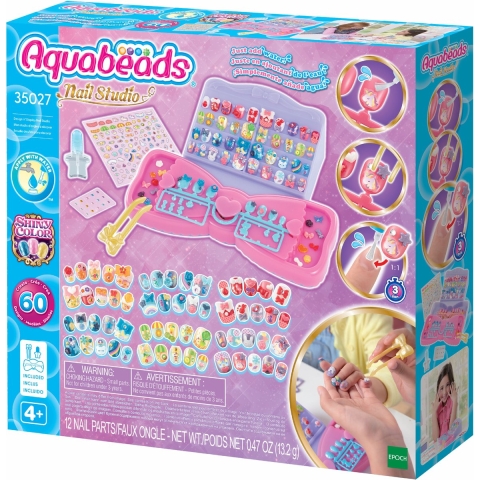 Aquabeads Kralenset - Nagelstudio - Design 'n' Display - Aquabeads - OneSize - Creatieve Speelset