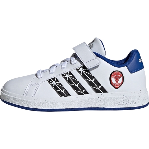 adidas Performance Schoenen - Grand COURT Spider-Man EL - Wit/Zw - adidas Performance - 38 - Schoenen