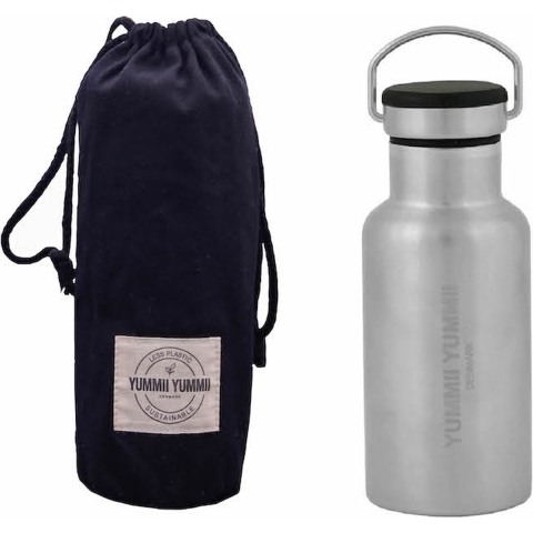 Yummii Yummii Thermofles - 350 ml - RVS Staal m. Zwart - Yummii Yummii - OneSize - Thermofles