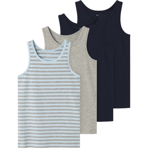 Name It Onderhemd - Noos - 4-pack - NkmTank - Aquamarijn - Name It - 5 jaar (110) - Onderhemd