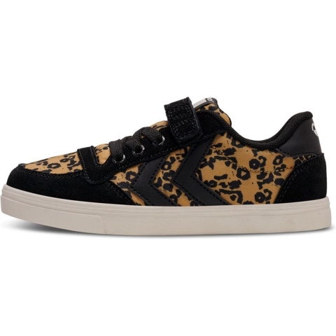 Hummel Schoenen - Slimmer Stadil Low Jr - Zwart m. Leopard - Hummel - 28 - Schoenen