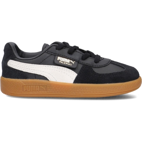 Puma Schoenen - Palermo Lth AC Inf - Zwart/veergrijs - Puma - 25 - Schoenen