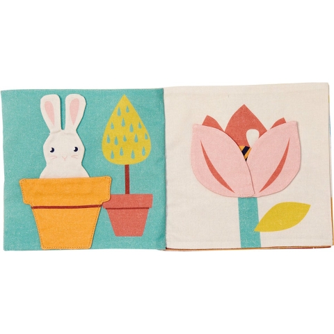 ThreadBear Stoffen Boek - ik De Tuin - ThreadBear - OneSize - Stoffen Boek