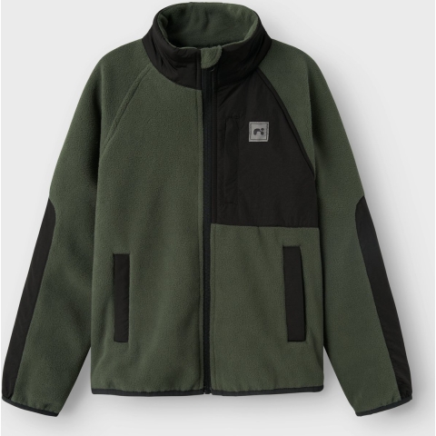 Name It Fleece Jas - NknMyles - Klimop - Name It - 14 jaar (164) - Fleece Jas