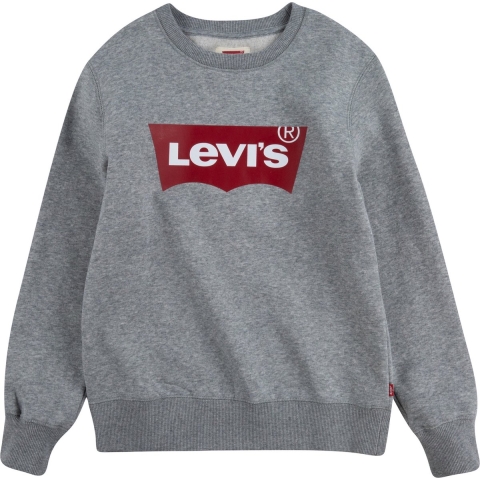 Levis Sweatshirt - Vleermuisvleugel Crew Neck - Grijs Gevlekt - Levis - 10 jaar (140) - Sweatshirt