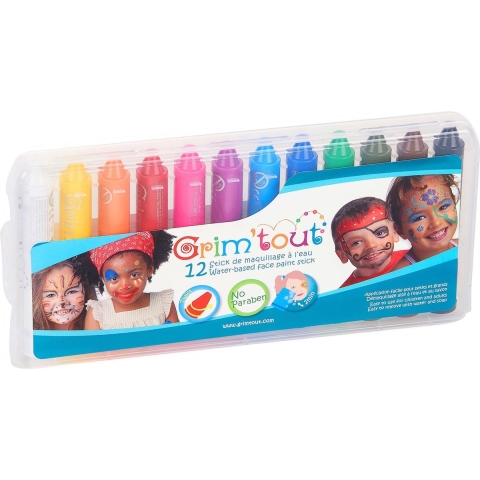 Grim Tout Schmink - 12-pack - Multicolour - Grim Tout - OneSize - Verf