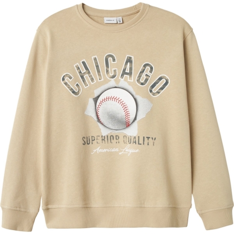 Name It Sweatshirt - NkmDemmo - Peyote - Name It - 9-10 jaar (134-140) - Sweatshirt