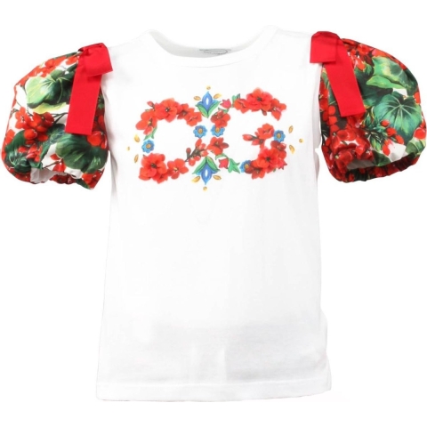 Dolce & Gabbana T-Shirt - Portofino - Wit - Dolce & Gabbana - 12 jaar (152) - T-Shirt